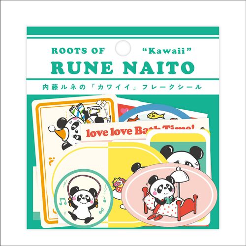 Animal Baby Sticker Flakes  Kawaii Bear and Panda Deco Stickers