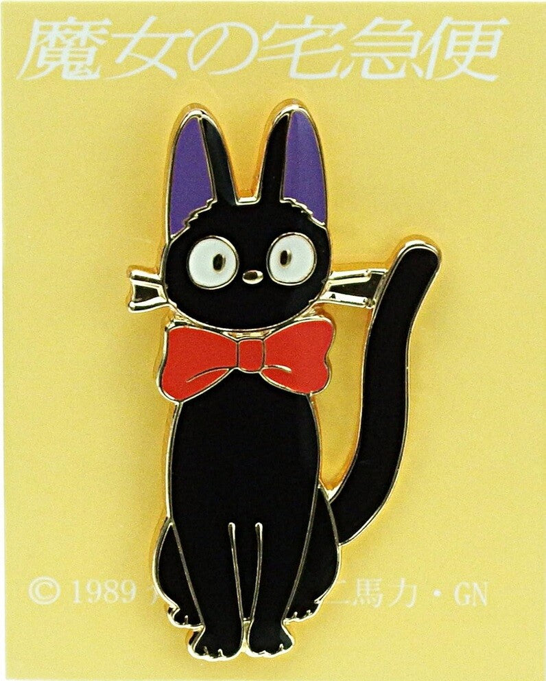 Studio Ghibli Kiki`s Delivery Service Jiji with a Ribbon pin