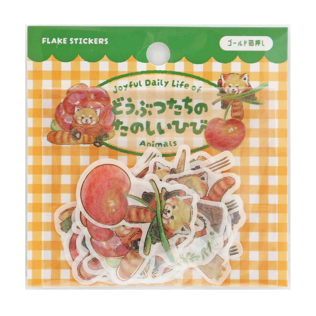 World Craft Joyful Daily Life of Cheerful Red Panda Flake Seal