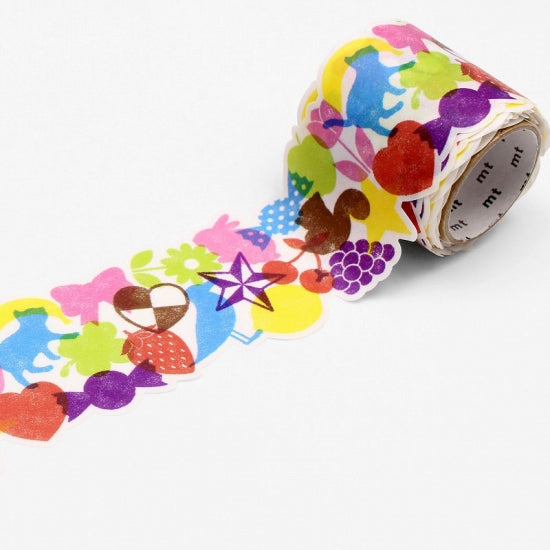 mt fab Colorful Stamp Wide Washi Tape