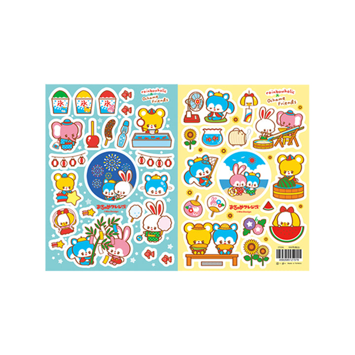 Rainbowholic x Ochame Friends Four Seasons A5 Sticker Sheets