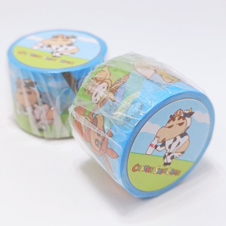 Crayon Shinchan wide washi tape - animal farm