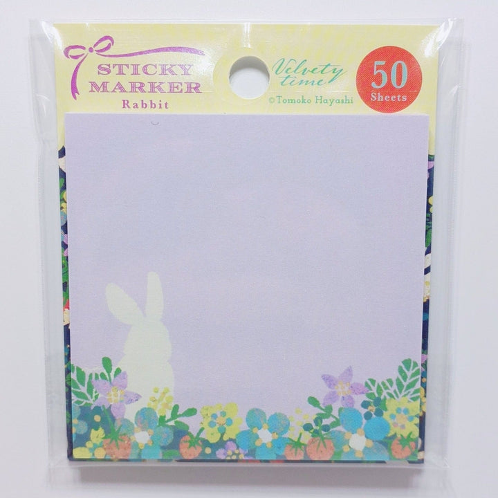 Marqueur autocollant lapin Velvety Time (note autocollante)