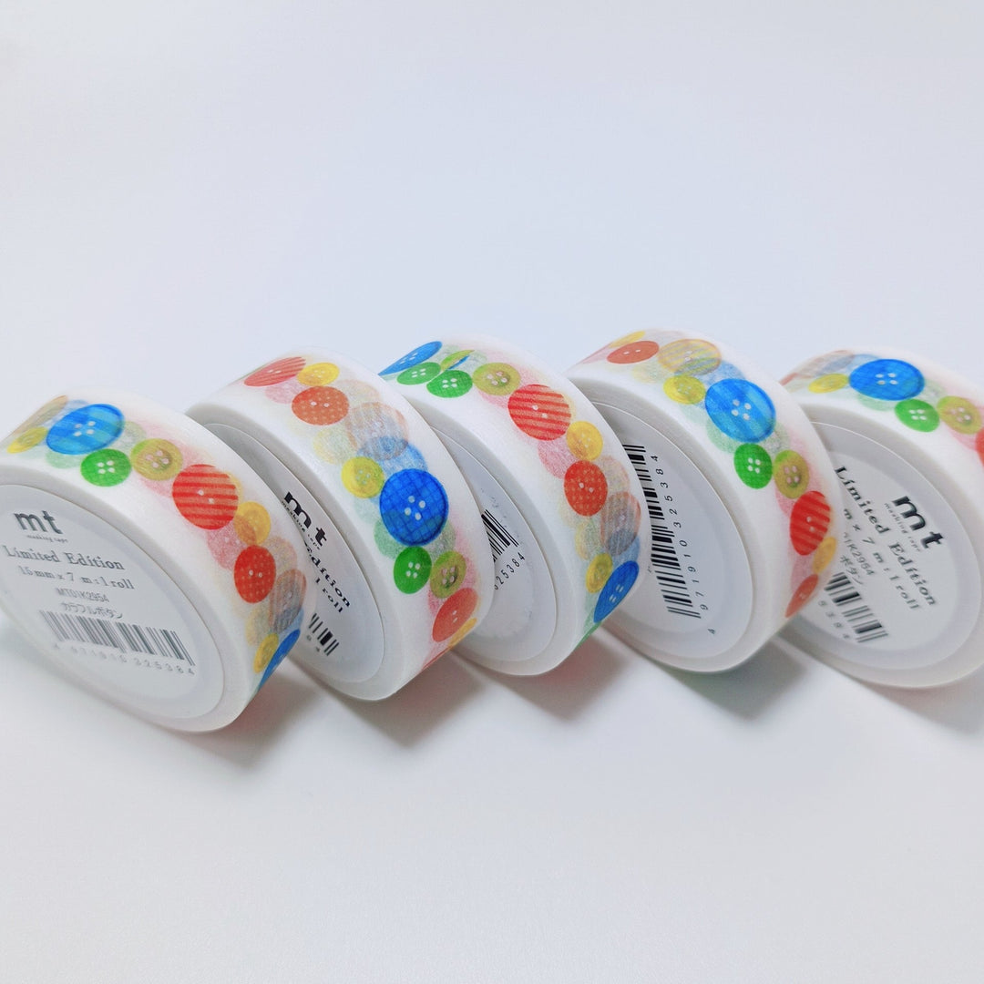 [Limited Edition] mt colorful button washi tape