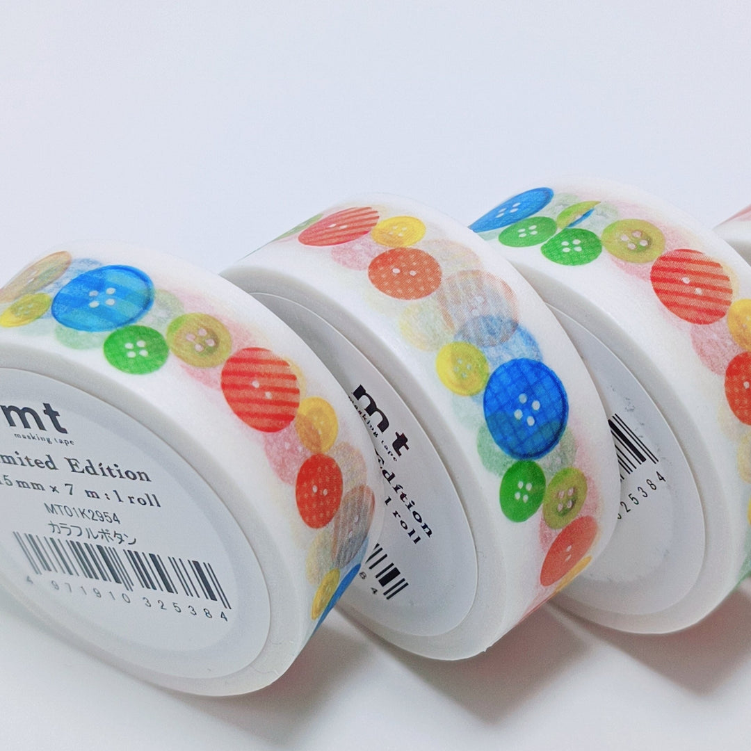 [Limited Edition] mt colorful button washi tape