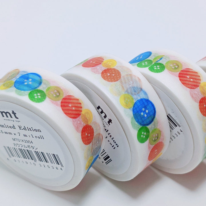 [Limited Edition] mt colorful button washi tape