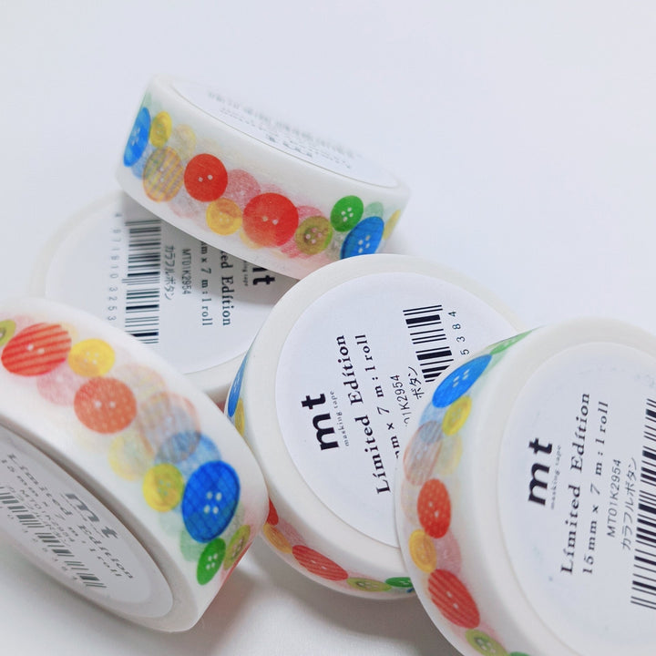 [Limited Edition] mt colorful button washi tape