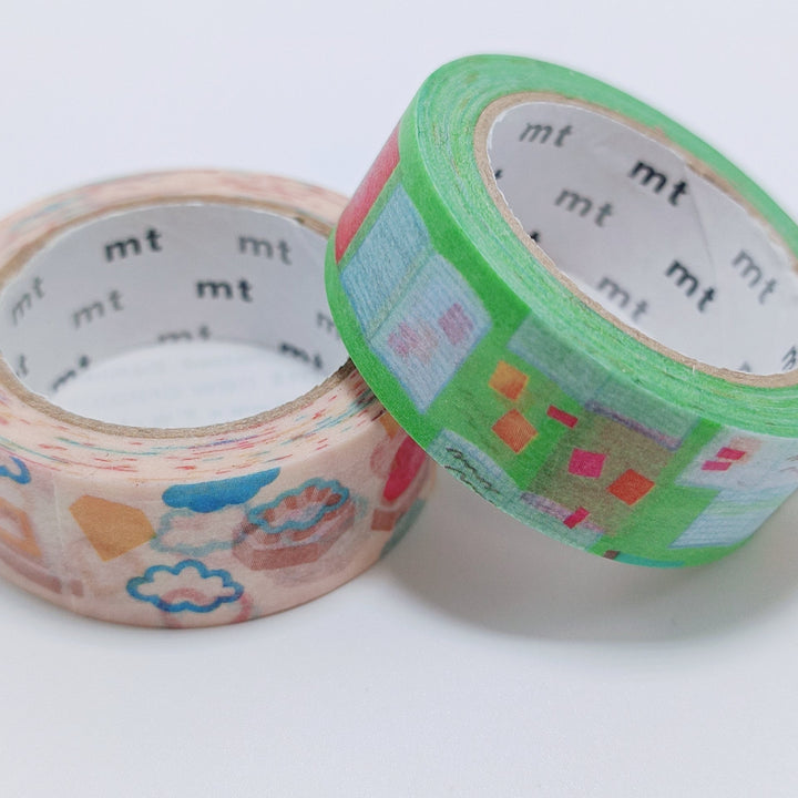 [Evento limitado] Edición limitada de MT New Creators Hearts &amp; Notebooks Washi Tape Set (juego de 2)