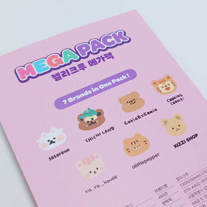 Jelly Crew Mega Sticker Book (11 designs)