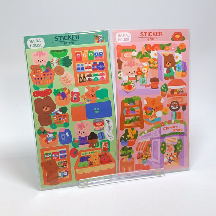 Jelly Crew Sticker Sheet Set (2 designs - shopping)