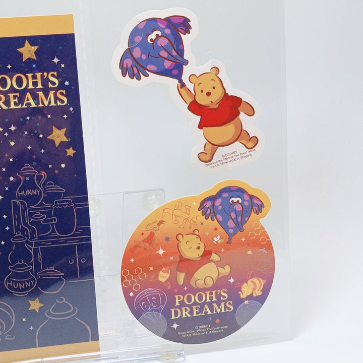 Juego de postales y pegatinas Los sueños de Pooh de Tokyo Disney Resort (3 uds.)