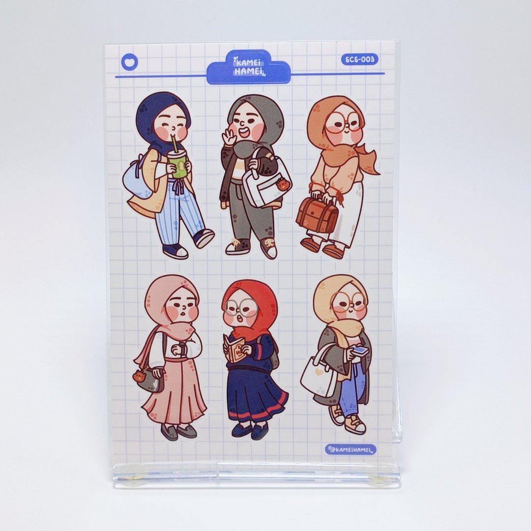 Kamei Hamei Sticker Sheet Set (2 pcs. Dresses & OOTD)