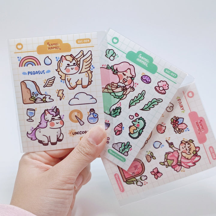 Kamei Hamei Mini Sticker Sheet Set (3 pcs. Fantasy)