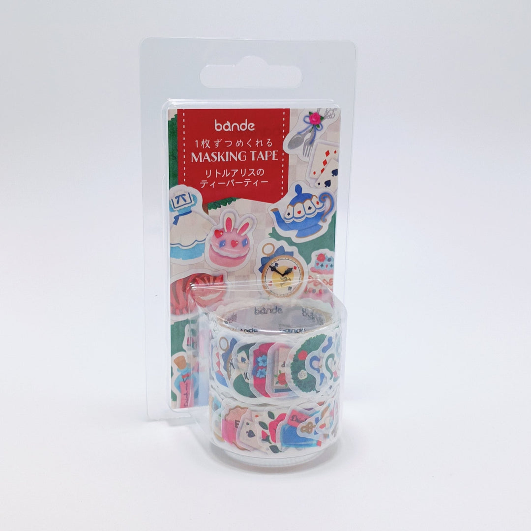 Bande Little Alice's Tea Party Masking Tape Sticker Roll Set(2 pcs)