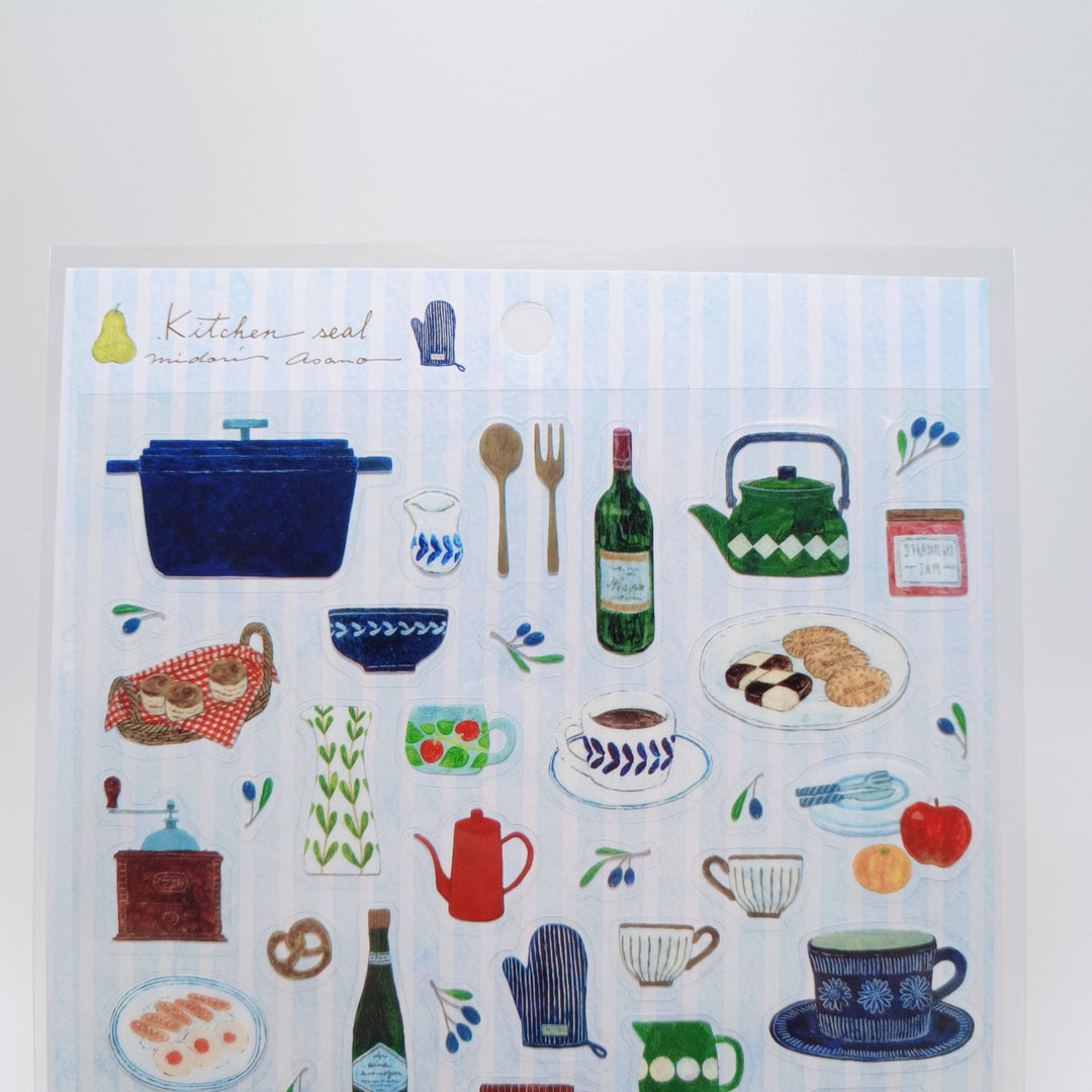 Midori Asano Kitchenware Sticker Sheet