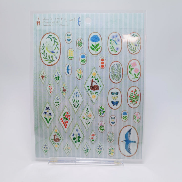 Midori Asano Bird Song & Deer Dream Sticker Sheet