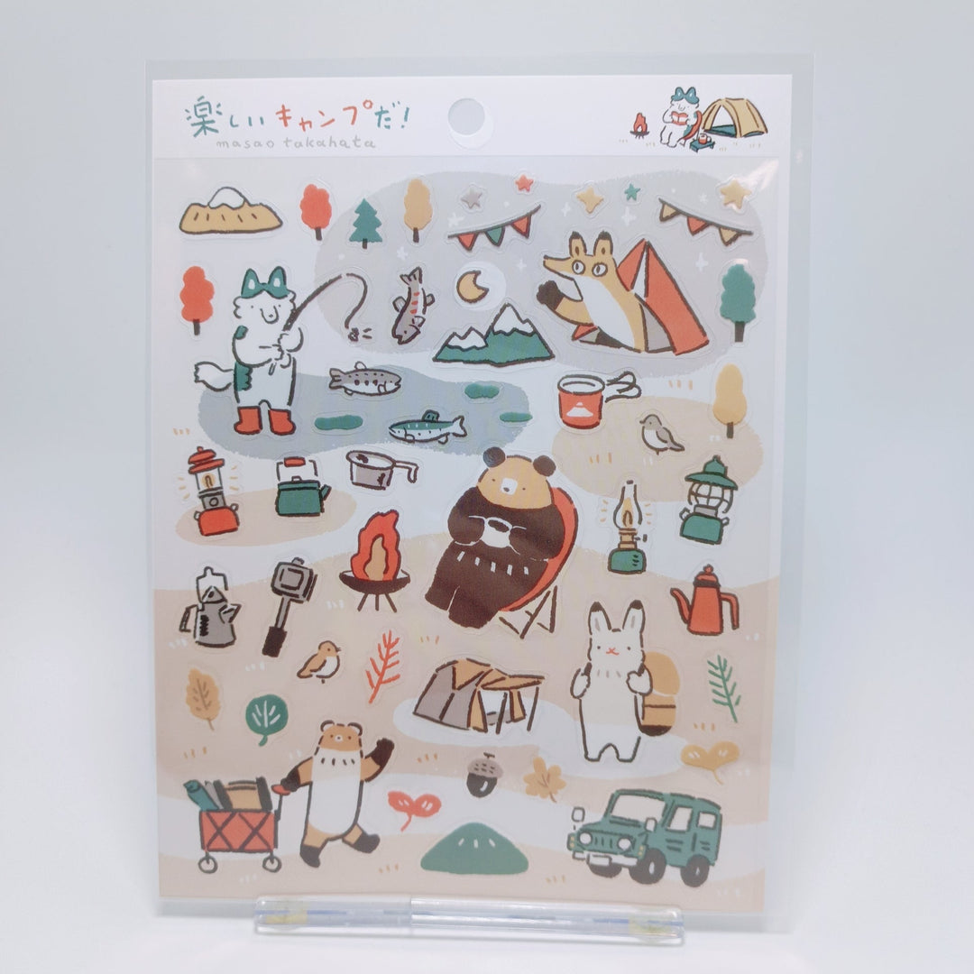 Masao Takahata Fun Camping Sticker Sheet