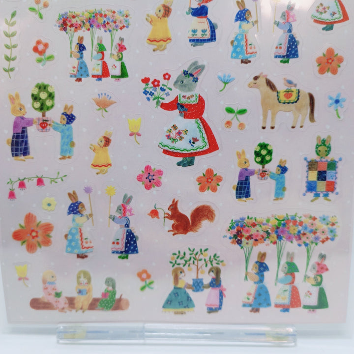Aiko Fukawa Rabbit Garden Sticker Sheet