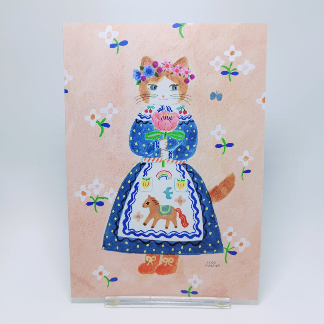 Cuaderno A5 con diseño de flores de Aiko Fukawa