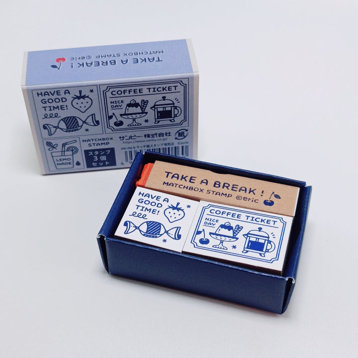 Eric Small Things Match Box Stamp Set (take a break!)