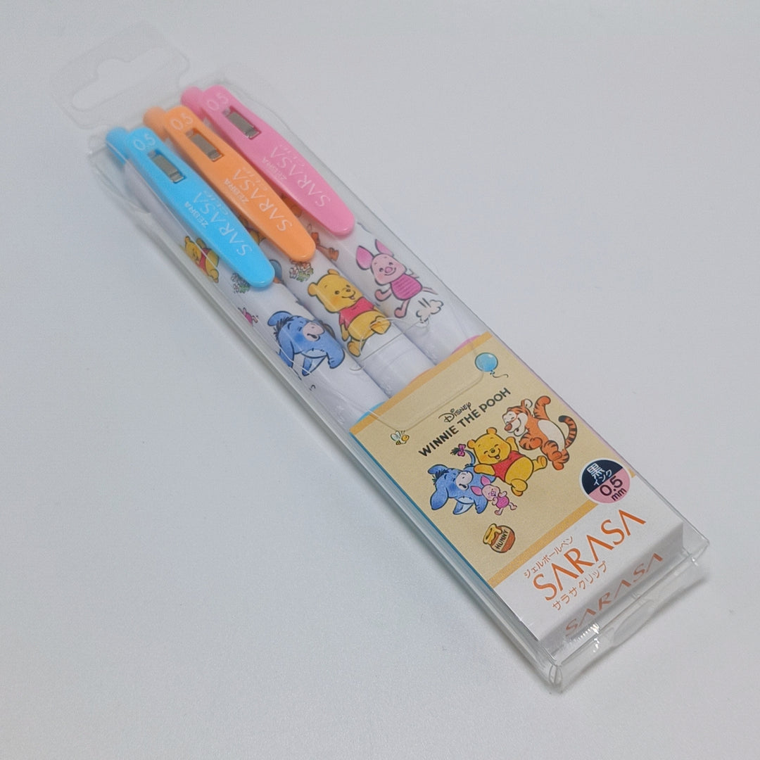 SARASA Winnie the Pooh Color Pen Set (3 pcs.)