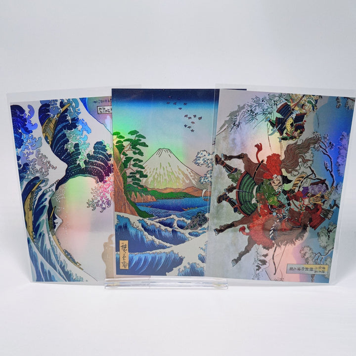 Holographic Japanese Ukiyoe Postcard Set (3 pcs.)
