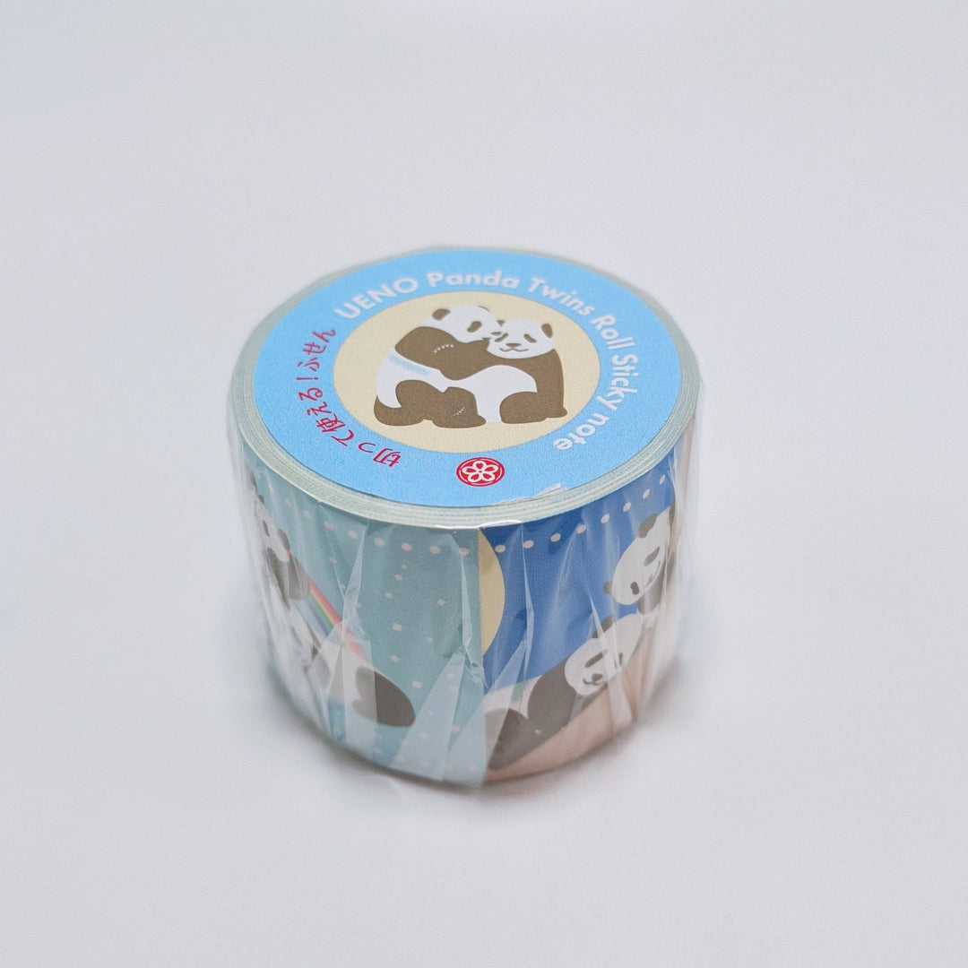 Ueno Zoo Twin Panda Wide Roll Sticky Note