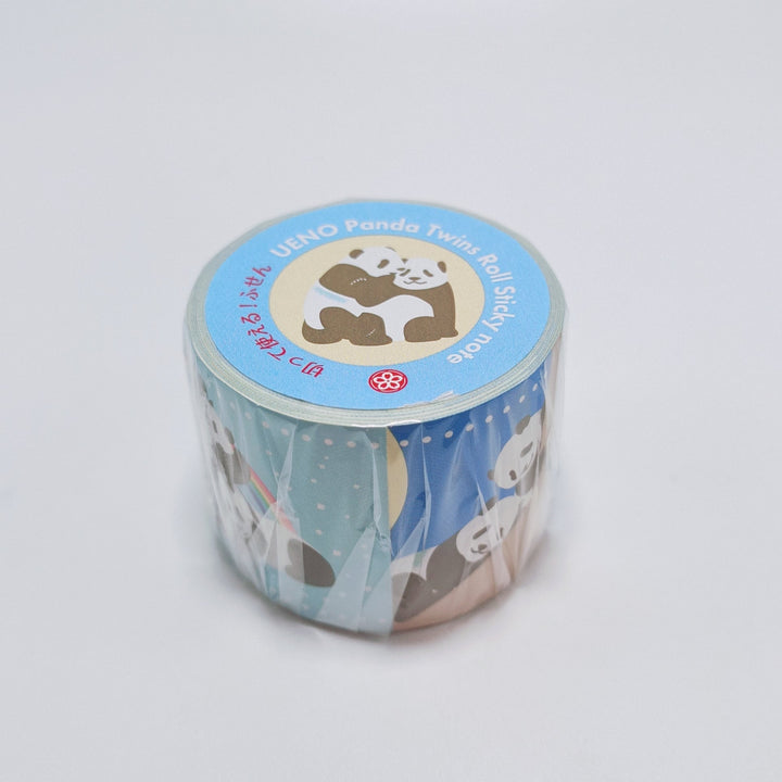 Ueno Zoo Twin Panda Wide Roll Sticky Note