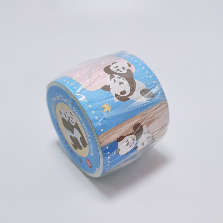 Ueno Zoo Twin Panda Wide Roll Sticky Note