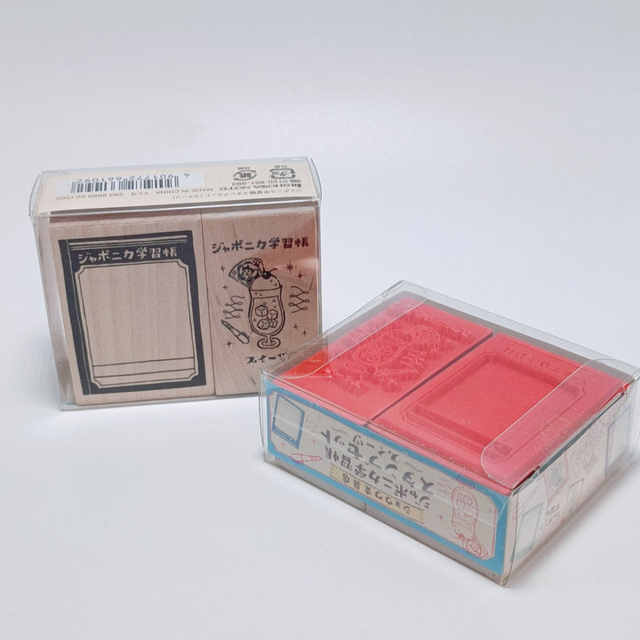 Japonica Notebook + Cream Soda Stamp Set (2 pcs.)