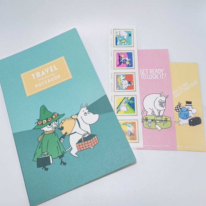 Moomin Notebook + Bookmark + Postage Stamp Set (4 pcs.)