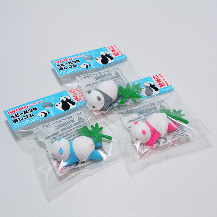 Baby Panda Eraser Random Color Set (Random 3 pcs.)