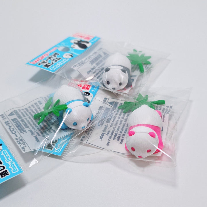 Baby Panda Eraser Random Color Set (Random 3 pcs.)