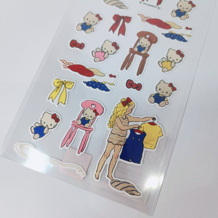Kurahashi x Sanrio Hello Kitty Sticker Sheet (Yellow Version)