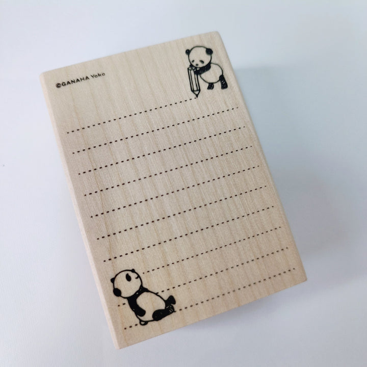 Kodomo no Kao Panda Grid Memo Pad Stamp