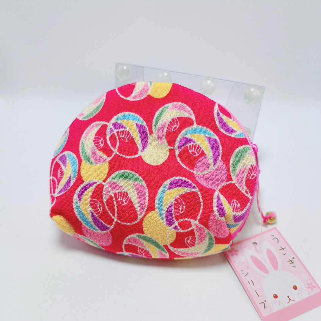 Bunny Japanese Textile Round Pouch