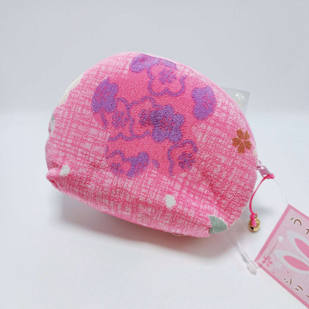 Bunny Japanese Textile Round Pouch