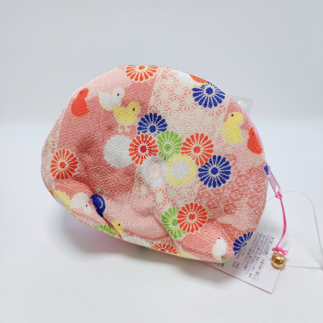 Bunny Japanese Textile Round Pouch