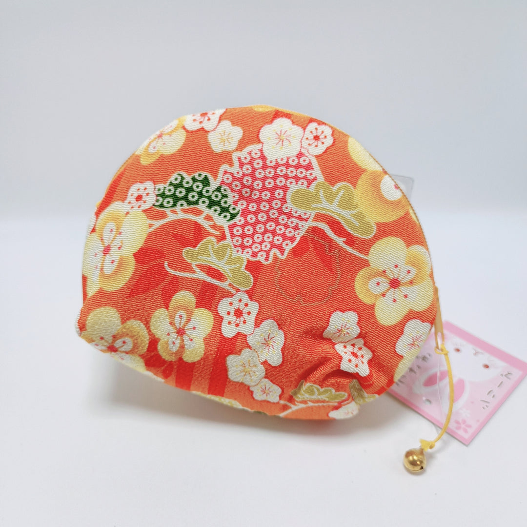 Pochette ronde en textile japonais Bunny