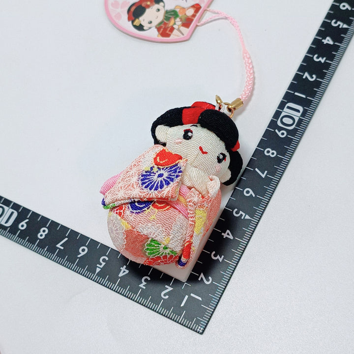 Handmade Maiko Girl Mini Plush Key Chain (Random Design)