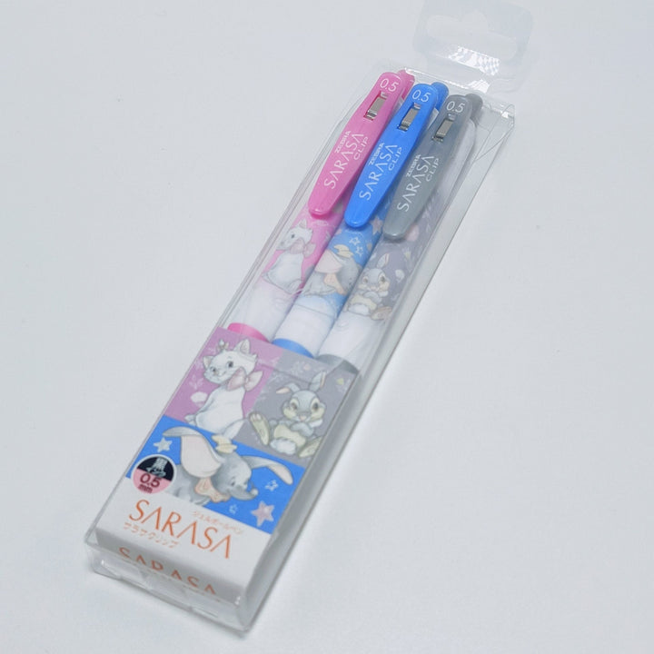 [Limité] Coffret de stylos SARASA Disney (3 pièces. Marie, Thumper, Dumbo)