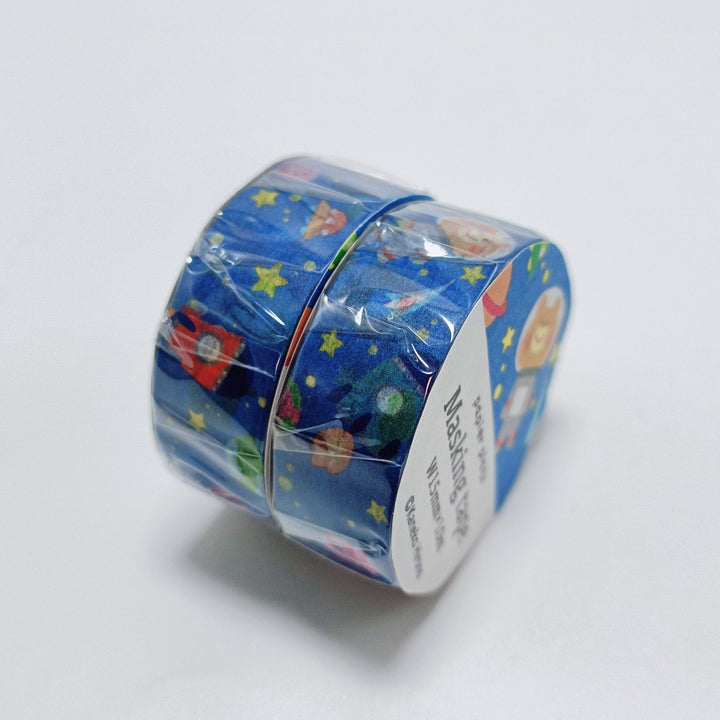 Ruban Washi Ours Space Trip de Papier Platz