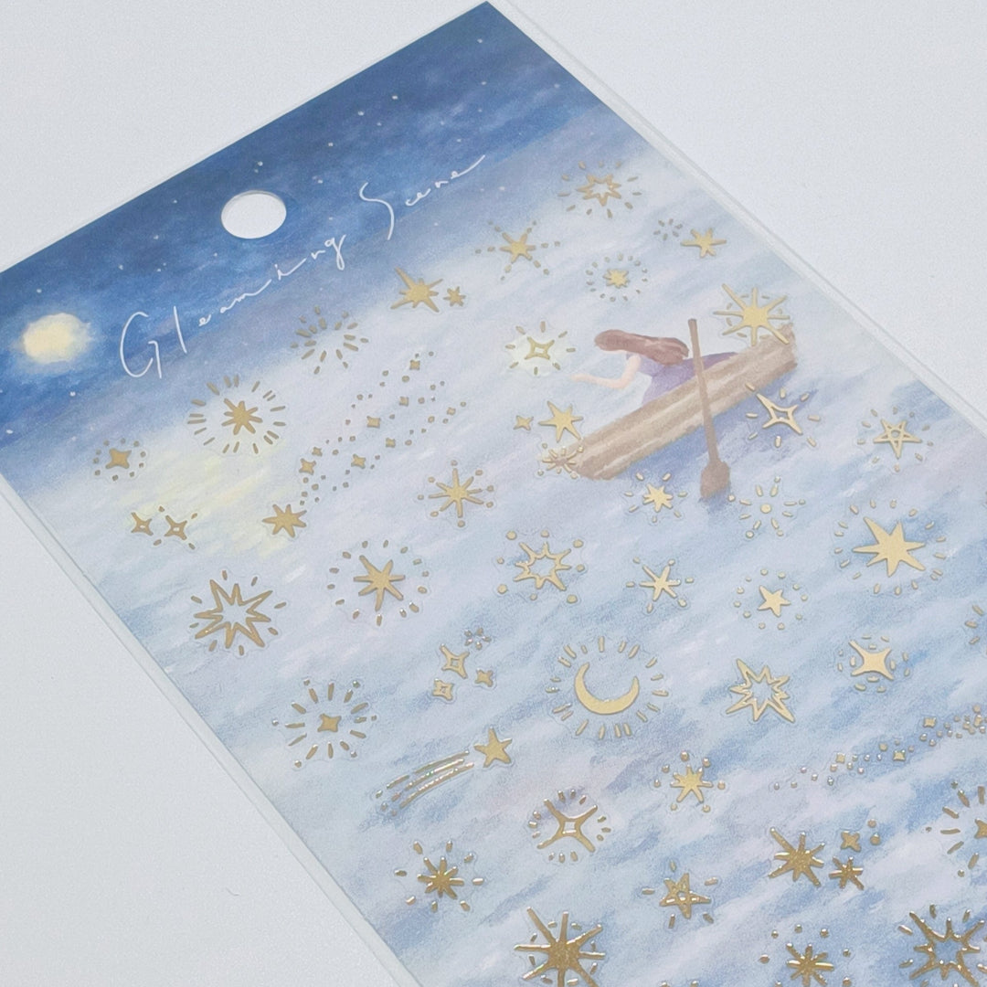 Gleaming Scene Shining Star Sticker Sheet