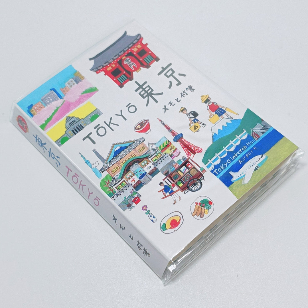 Mini livre de notes autocollantes et bloc-notes avec illustration japonaise Ai Okino (Tokyo)