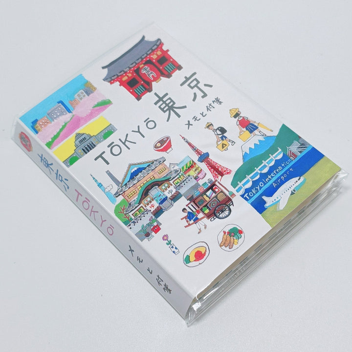 Mini livre de notes autocollantes et bloc-notes avec illustration japonaise Ai Okino (Tokyo)