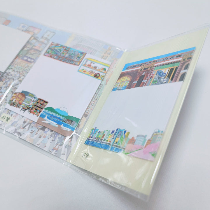 Ai Okino Japan Illustration Sticky Note + Note Pad Mini Book (tokyo)