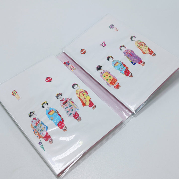 Ai Okino Japan Illustration Sticky Note + Note Pad Mini Book (kyoto)