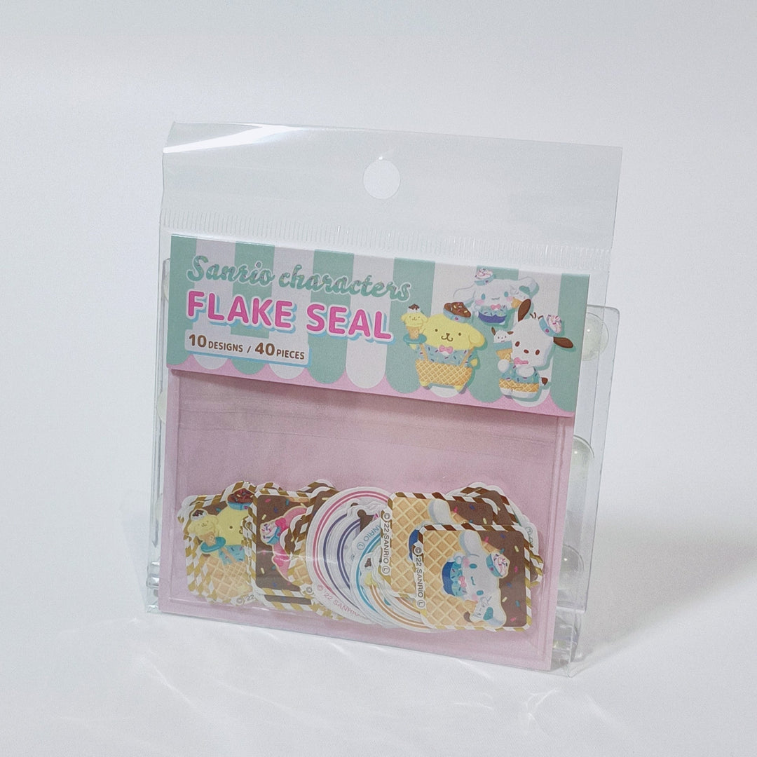 Sanrio Characters Icecream Shop Flake Sticker