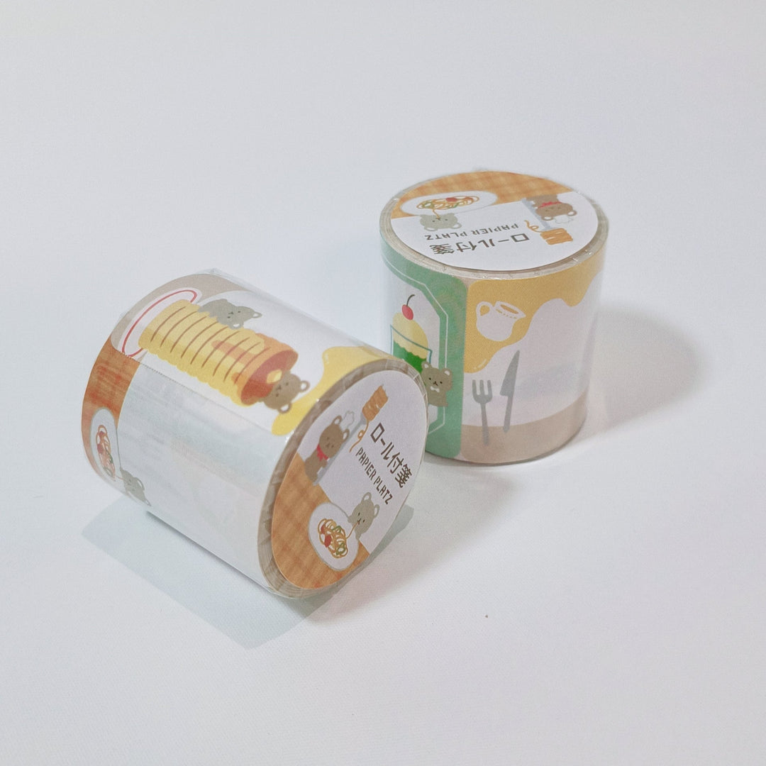 Papier Platz Retro Cafe Bear Roll Sticky Note