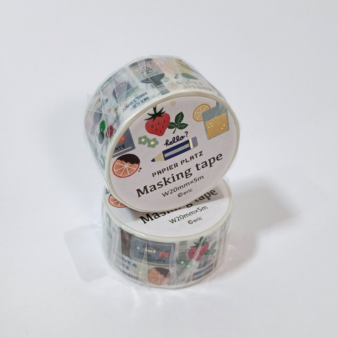 Cinta washi de Papier Platz x Eric (frutas)